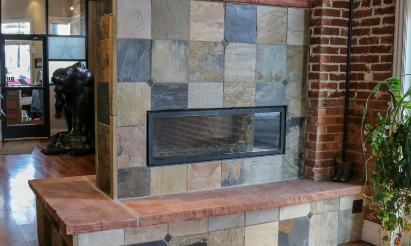 Double-Sided Fireplace